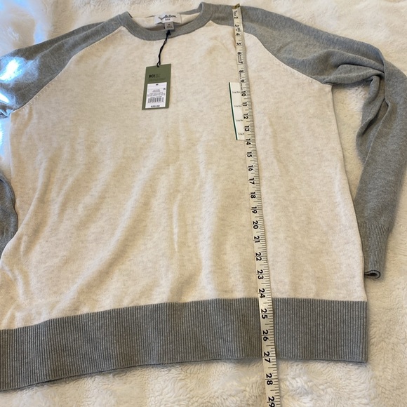 NWT Goodfellow & Co Beige and Gray Men's Raglan Sleeve Crew Neck Sweater | M - Picture 7 of 7